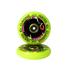 Load image into Gallery viewer, Claudius Vertesi Signature Neon Yellow 110mm Wheels (Sold In Pairs)