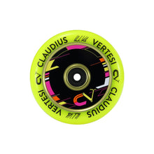 Load image into Gallery viewer, Claudius Vertesi Signature Neon Yellow 110mm Wheels (Sold In Pairs)