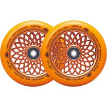 Load image into Gallery viewer, ROOT Lotus wheels 110mm - Orange/Orange