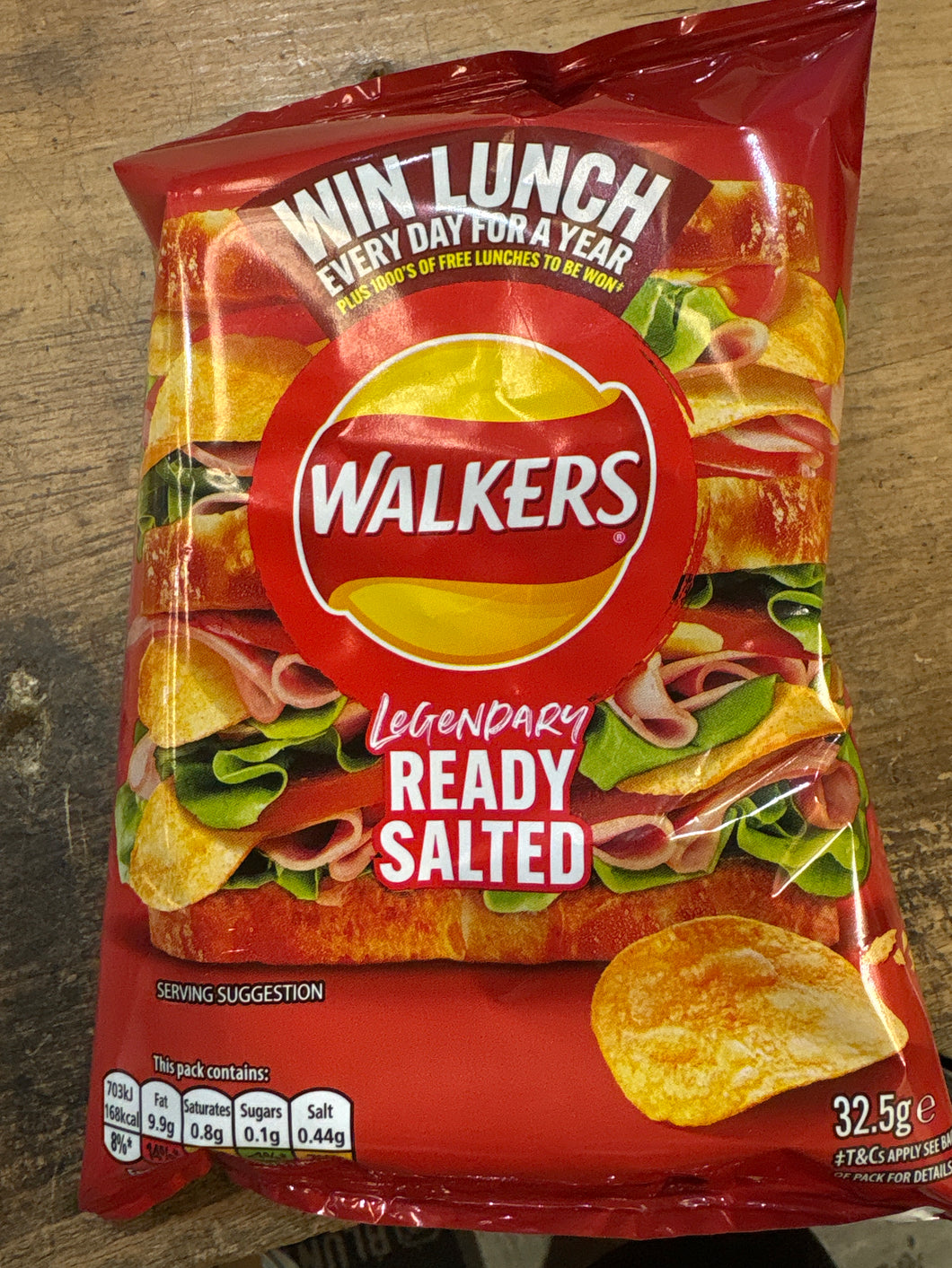 90p crisps ready salted