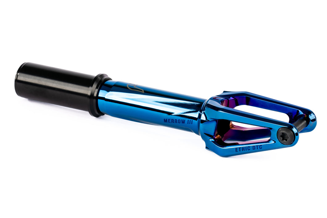 Ethic Dtc Merrow V3 Scooter Fork-IHC-Chrome Blue