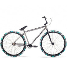 Load image into Gallery viewer, Cult 2022 Devotion B complete cruiser BMX - Chrome teal with black parts 23.5" top tube, 29" Wheels