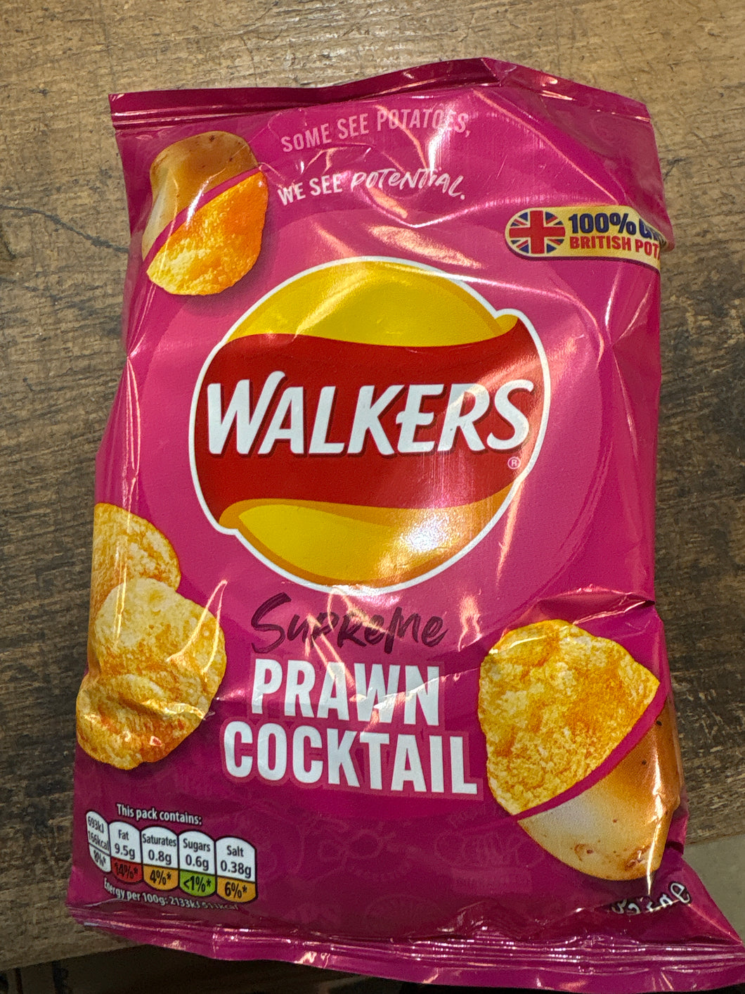 90p crisp prawn cocktail