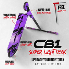 Load image into Gallery viewer, CORE CB1 Beginner complete scooter- Black/purple