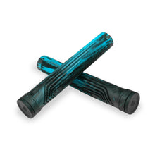Load image into Gallery viewer, Drone Acolyte Grips – Black/Cyan Marble