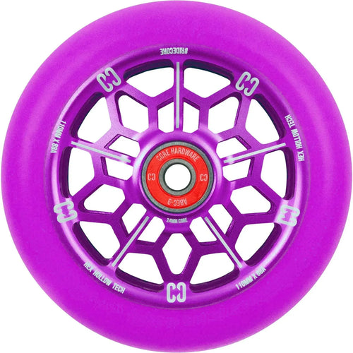 CORE Hex Hollow Stunt Scooter Wheel Purple