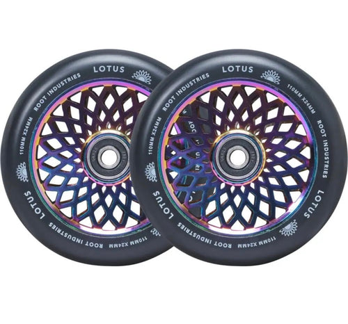 Root Industries Lotus Wheels 110MM- Black/Rocket Fuel
