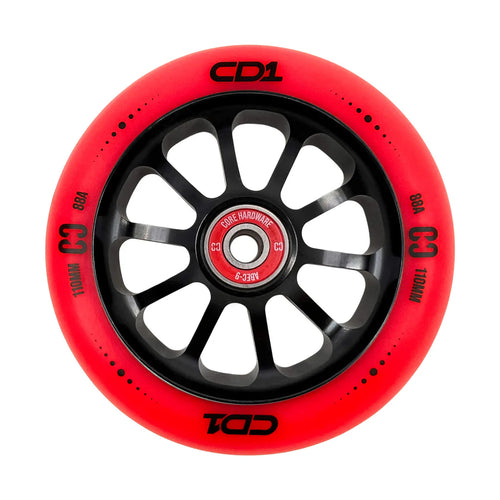 Core CD1 Spoked Stunt Scooter Wheel 110MM - Red/Black