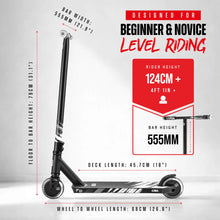Load image into Gallery viewer, Core CB1 Beginner Complete Stunt Scooter - Black