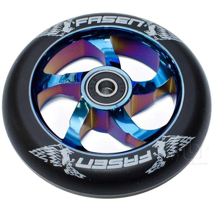 Fasen Raven 110MM Scooter Wheel- Black/ Burnt Pipe