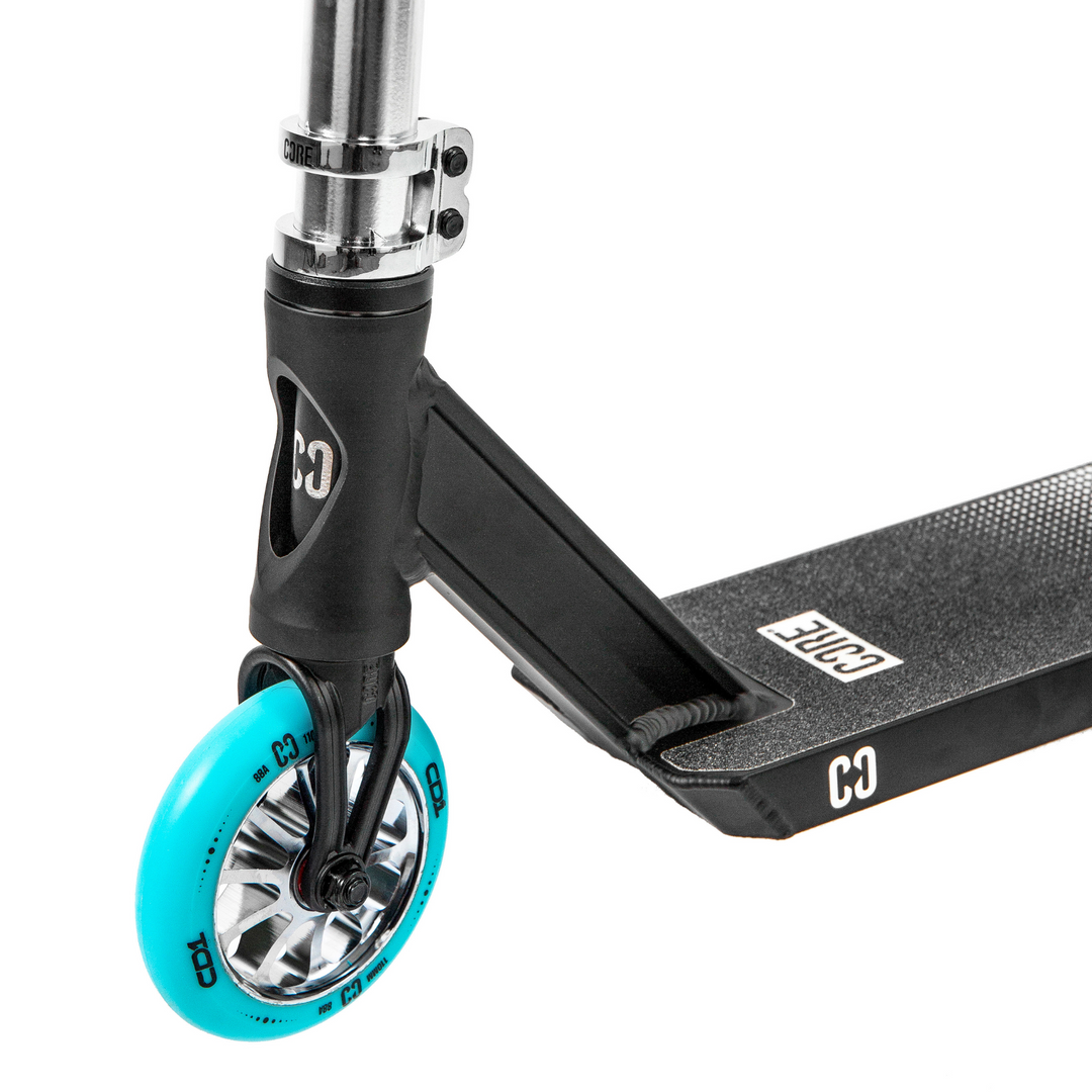 CORE CD1 COMPLETE STUNT SCOOTER – CHROME/TEAL – Rampworld