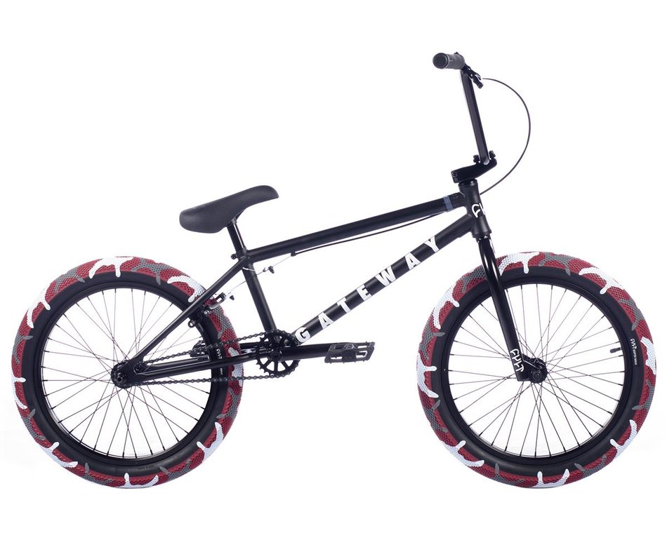 Cult 2022 Gateway A BMX - Black with Red Camo tyres 20.5