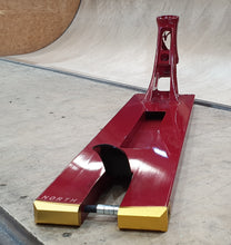 Load image into Gallery viewer, NORTH SCOOTERS ATLAS NOVUS PRO STUNT SCOOTER DECK - 5.5&quot; DARK RED