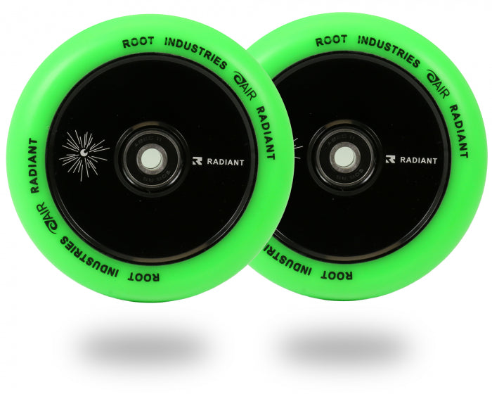 Root Ind. Air Scooter Wheels Pair Radiant/Green 110mm