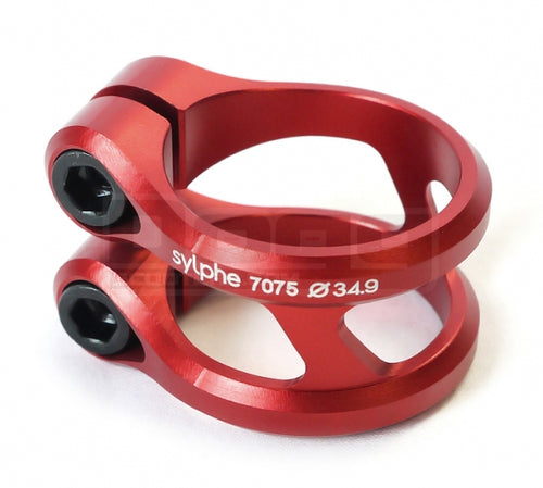 Ethic DTC Sylphe Red Double Clamp (34.9mm) HIC Oversized