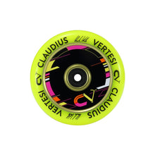 Load image into Gallery viewer, Claudius Vertesi Signature Neon Yellow 110mm Wheels (Sold In Pairs)