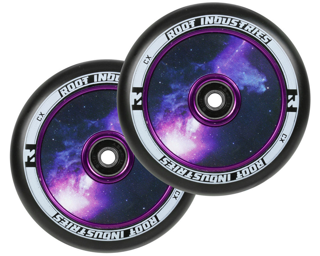 Root Ind. Air Scooter Wheels Pair Black/Galaxy 110mm