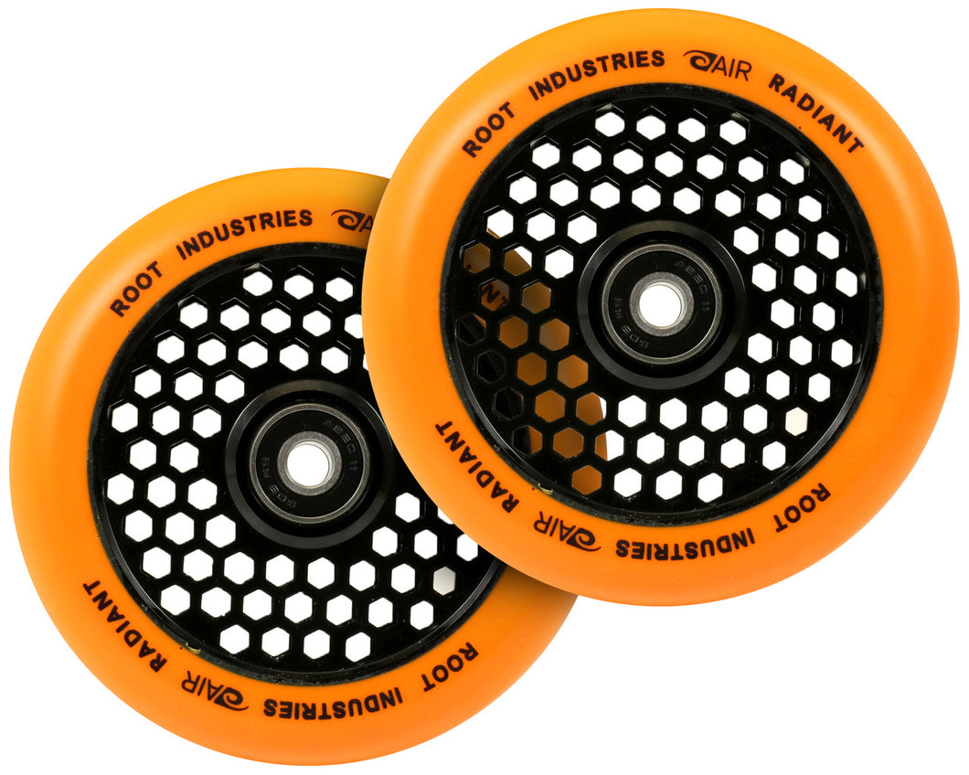 Root Ind. Honey Core Scooter Wheels Pair Black/Orange 110mm