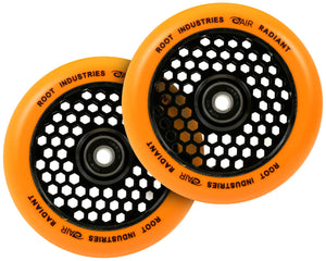 Root Ind. Honey Core Scooter Wheels Pair Black/Orange 120