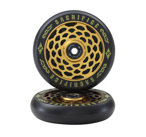 Sacrifice Spy Scooter Wheels Gold ( Sold In Pairs)