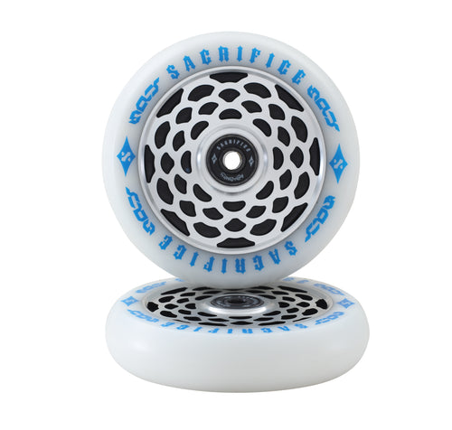 Sacrifice Spy Scooter Wheels Blue (Sold In Pairs)