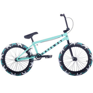 Cult 2022 Gateway B BMX - Teal with Black parts and Teal Camo tyres 20.5"