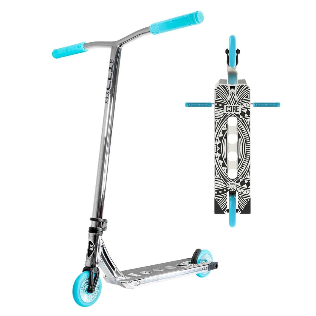 CORE CL1 Complete Stunt Scooter - Chrome/Teal