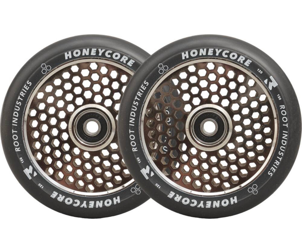 Root Honeycore Black/Mirror 110mm 2-pack Stunt Scooter Wheels