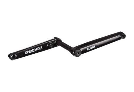 Blank Lightning Crankset 19mm Black