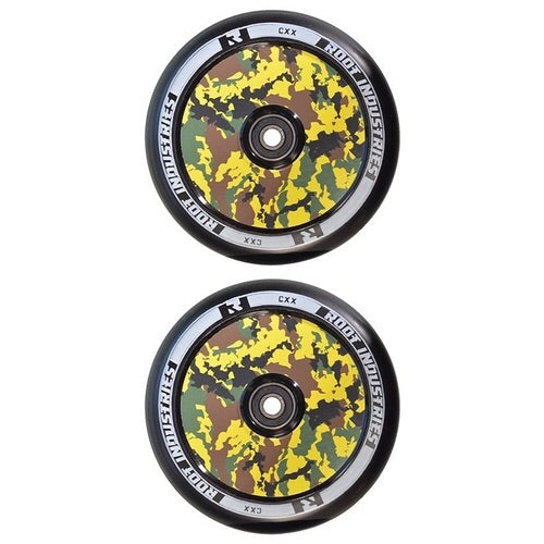 Root Ind. Air Scooter Wheels Pair Black/Camo 120mm