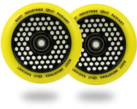 Root Ind. Honey Core Scooter Wheels Pair Black/Yellow 120mm