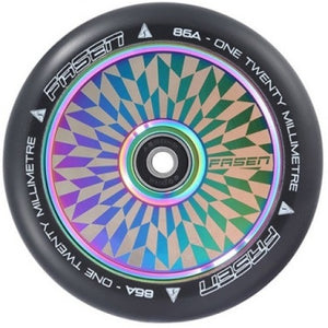 Fasen Hypno Offset 120mm Scooter Wheel - Oil Slick Neochrome