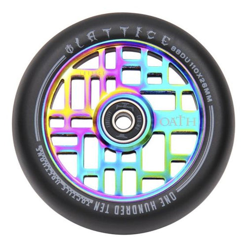 OATH LATTICE 110MM WHEELS (PAIR) - NEO CHROME