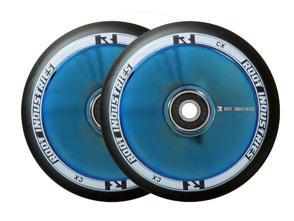 Root Ind. Air Scooter Wheels Pair Black/BluRay 110mm