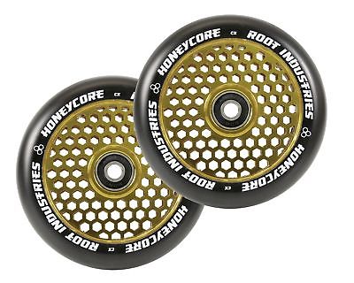 Root Ind. Honey Core Scooter Wheels Pair Black/Gold 110mm