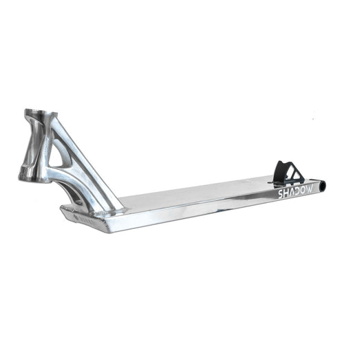 Drone Shadow Polished Chrome Silver Stunt Street Scooter Deck - 22