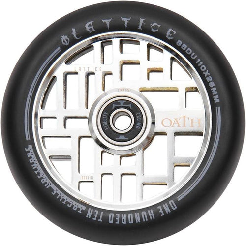 OATH LATTICE 110MM WHEELS (PAIR) - NEO SILVER